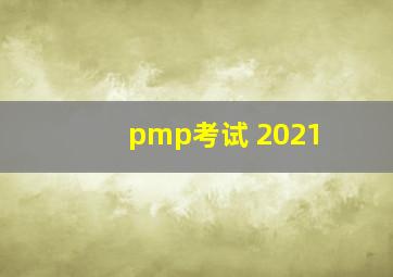 pmp考试 2021